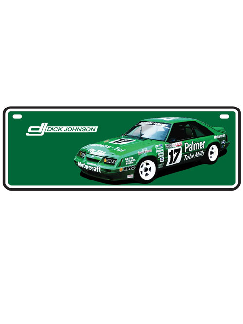 DJG18A-040_DICK_JOHNSON_GREENS_TUF_MUSTANG_CAR_NUMBER_PLATE