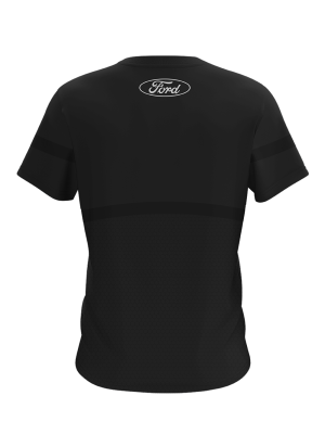FORD MEN'S BLACK TEXTURED T-SHIRT - Image 2