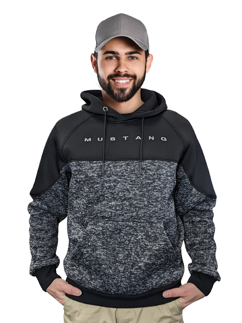 FORD MUSTANG GREY BLACK HOODIE