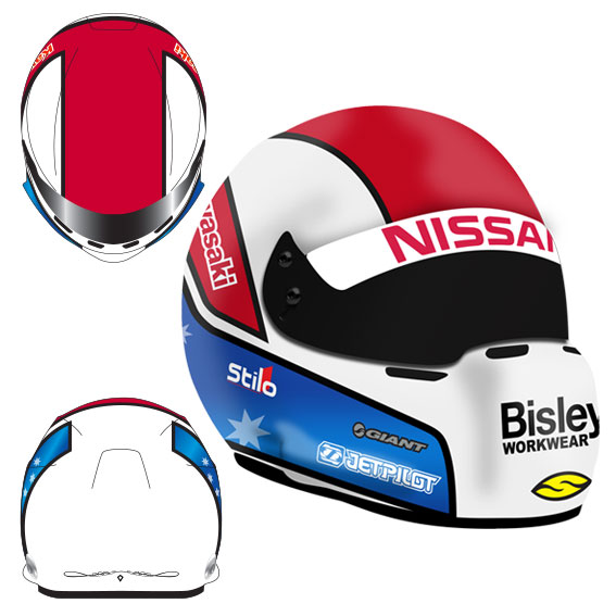 2015 NISSAN MOTORSPORT TODD KELLY MINI HELMET 1