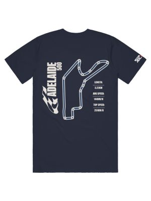 2024 VAILO Adelaide 500 Unisex Navy Track Tee - Image 2