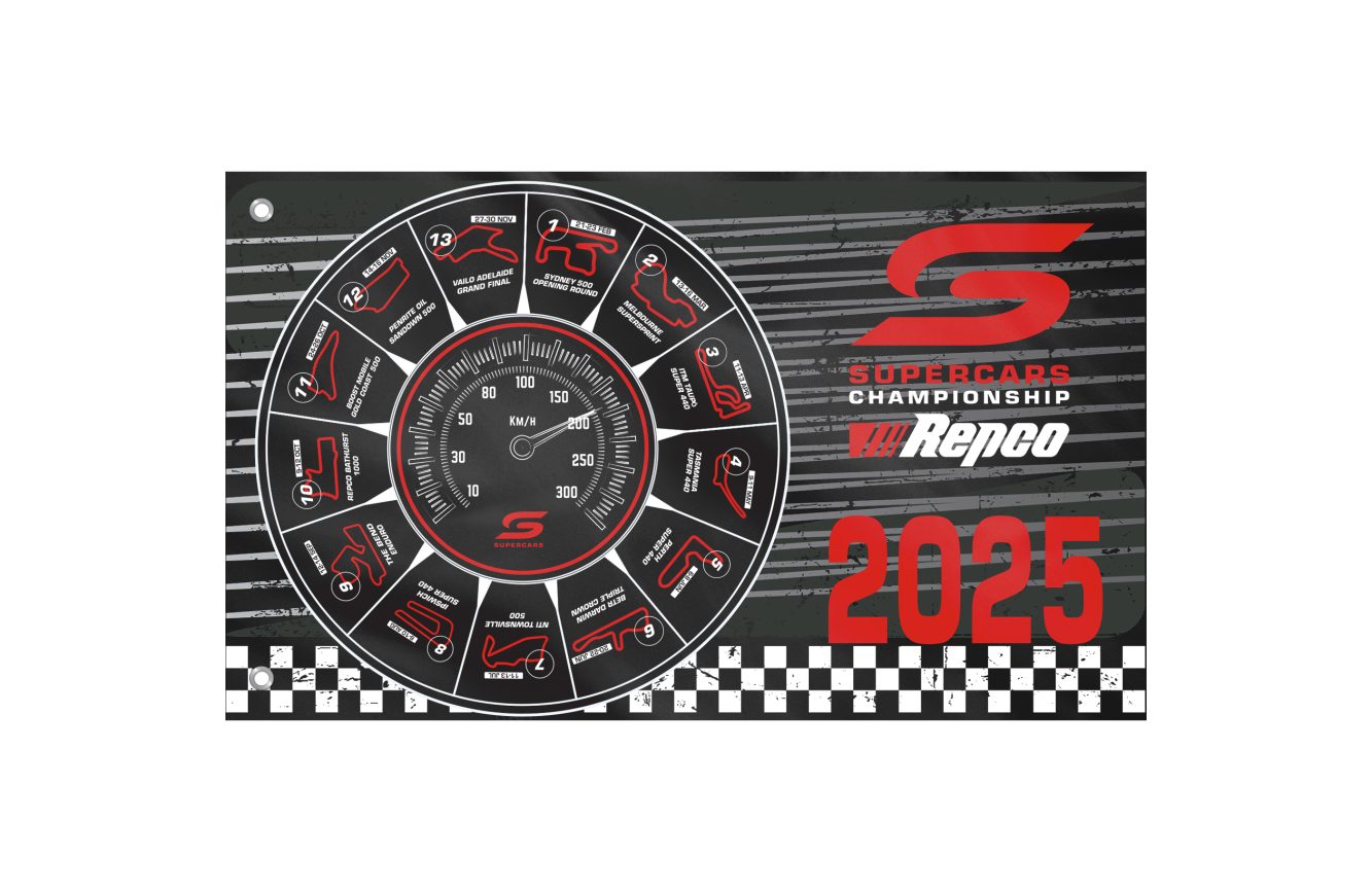 Supercars Lifestyle 2025 Flag