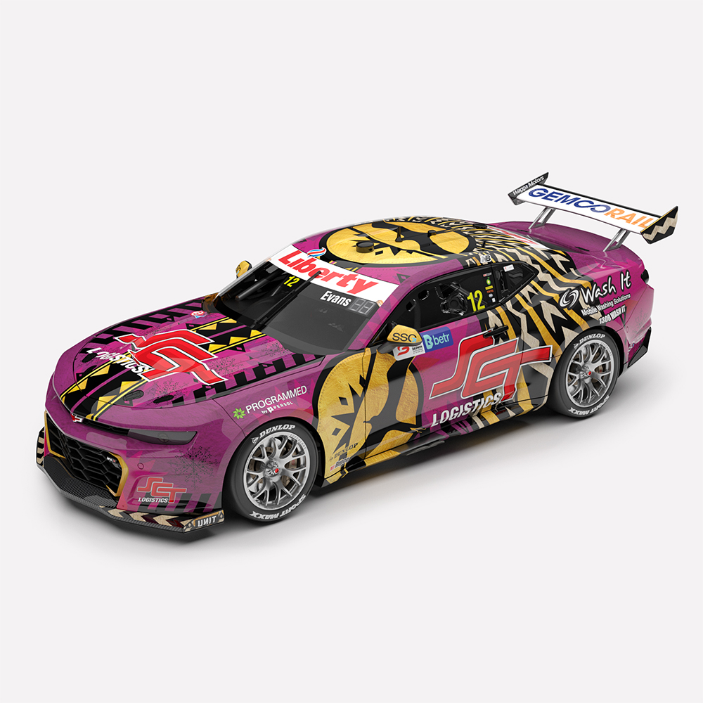 Pre Order: Brad Jones Racing #12 Evans 2025 Betr Darwin Triple Crown Indigenous Round 1:43