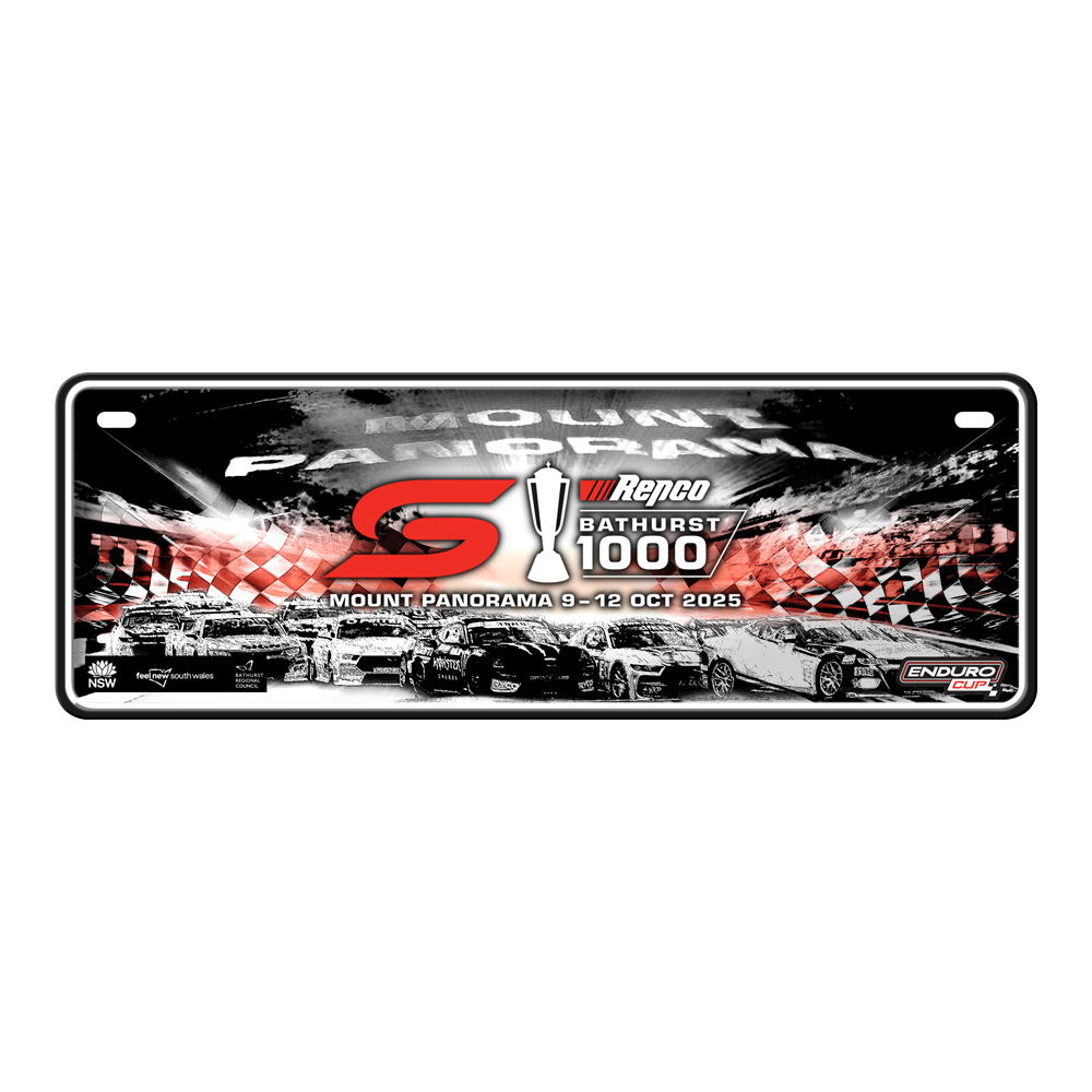 2025 Bathurst 1000 Car Graphic Number Plate