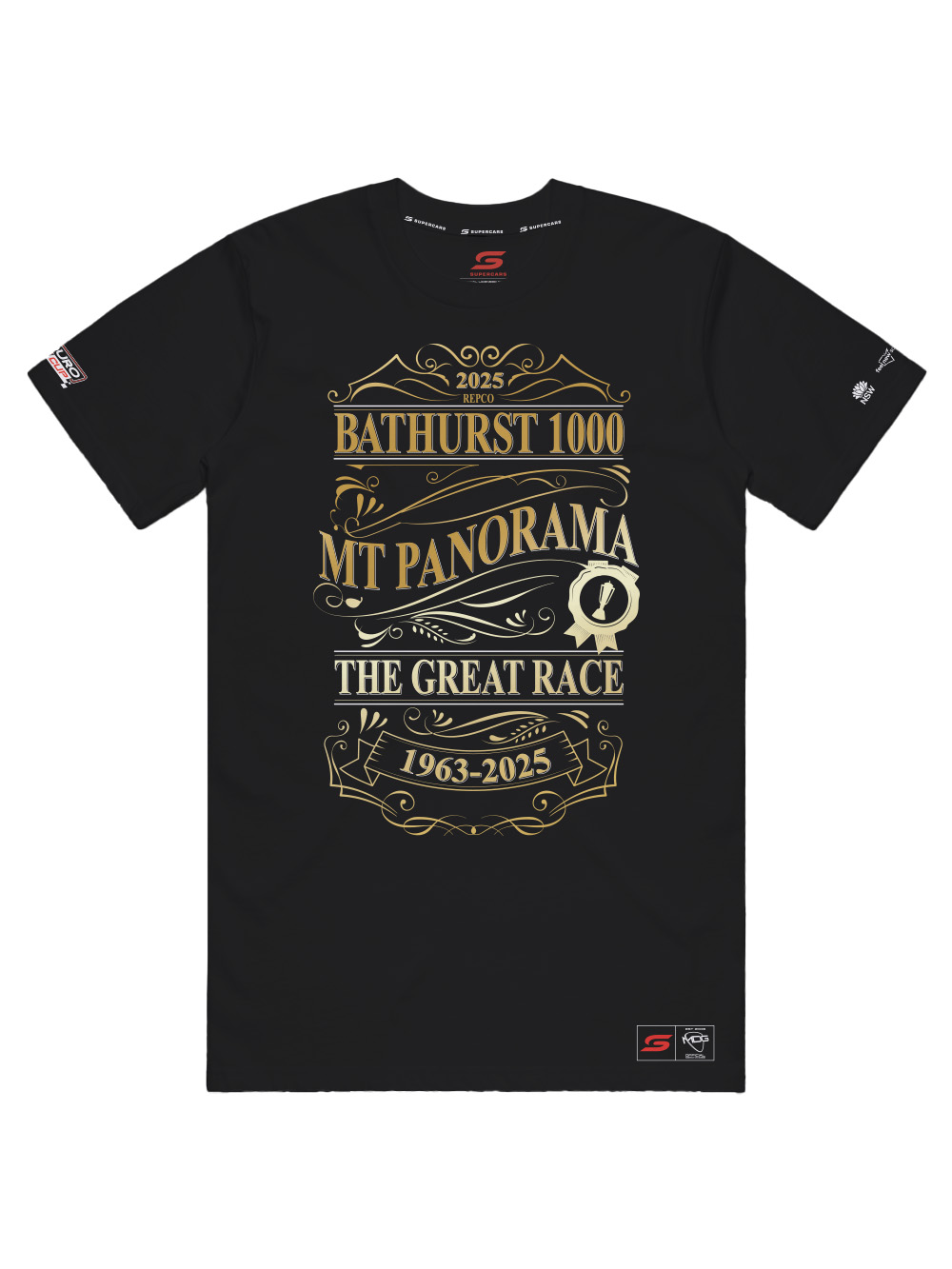 2025 Bathurst 1000 Unisex Winners Gold Tee