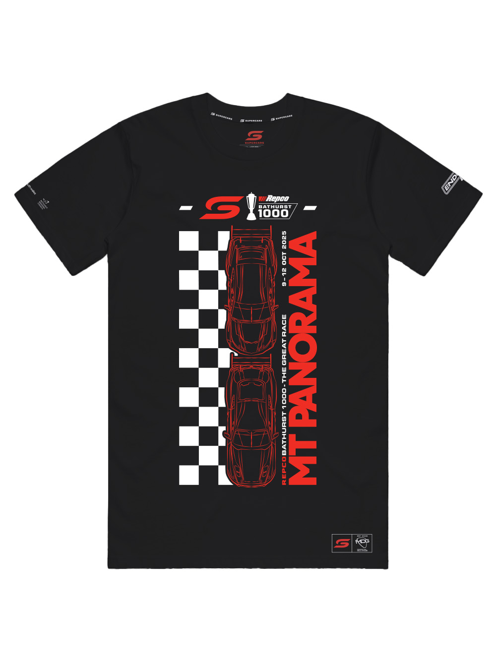 2025 Bathurst 1000 Unisex Checkered Graphic Tee